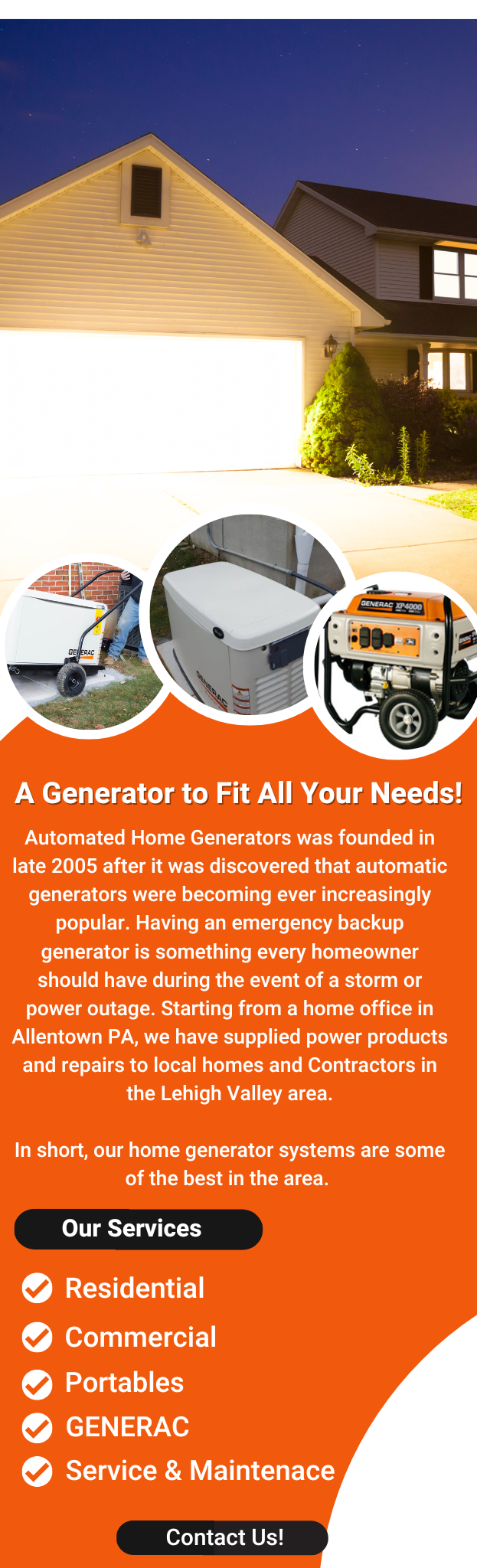 A Generator Fit for All Your Needs! 3